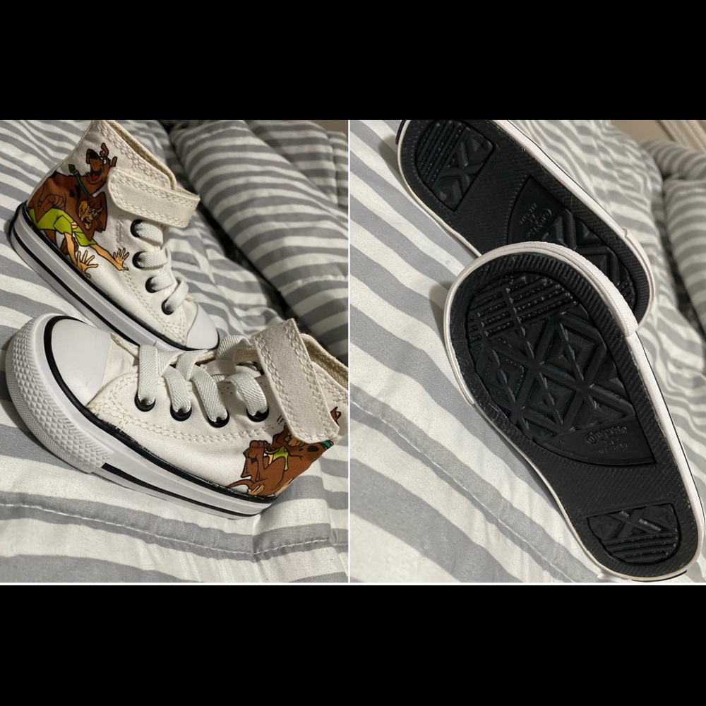 THREE PAIR! Infant size 5 Converse (high tops)